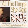 ţţХ쥳 7inchۡڥۥץ롦ޥ(Simple Minds)/(Aii the things she said)